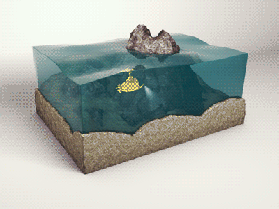 Searching for something... 3d animated animation gif loop ocean submarine water waves