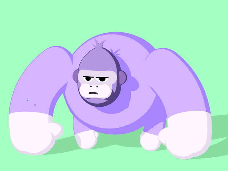 Stinky Gorilla animation gif gorilla loop