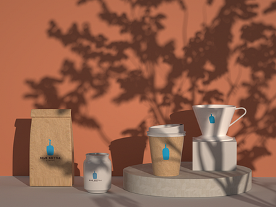 Blue Bottle Products Design branding c4d design posters products