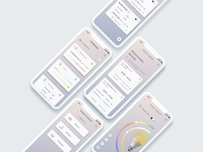 GoodNight Smart Home App app design smarthome ui