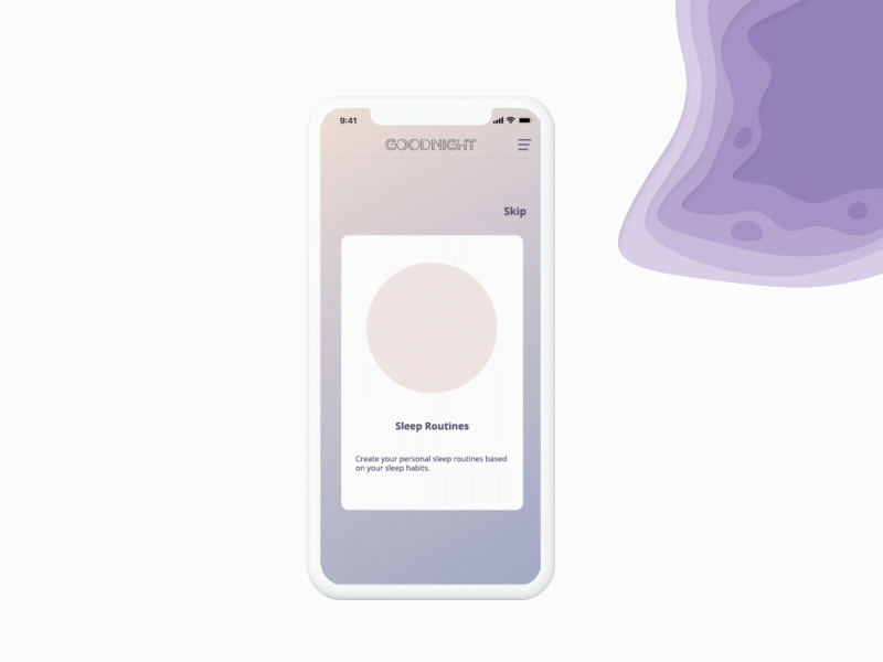 GoodNight Smart Home App- on boarding animation app prototype smarthome ui ux