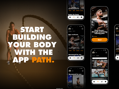 Fitness mobile app Path | UX/UI Design | app app design design figma fitness fitness app graphic design mobile mobile app photoshop ui uiux ux uxui uxui design