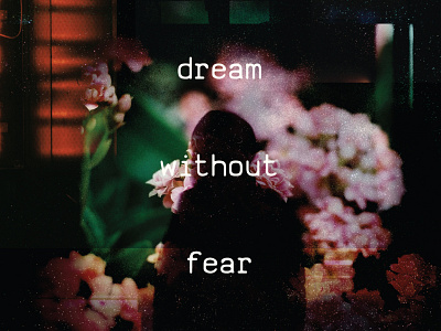 Dream Without Fear dark digital dream dreamy fear figure floral psychedelic ruckenfigur shadow