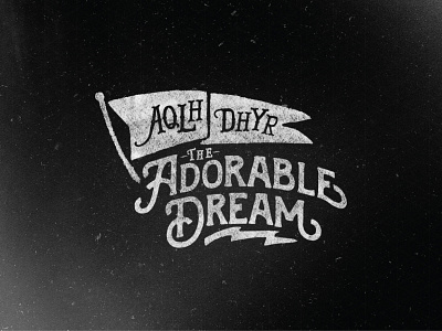 The Adorable Dream adorable branding chalk design dream emblem identity illustration logo typography vector