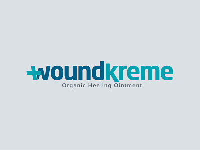 WK Logo A branding cream design identity logo ointment typography vector wound