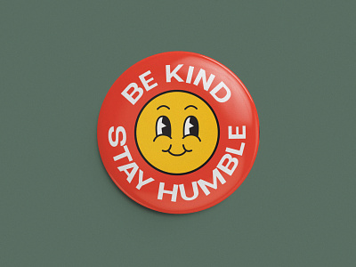 Stay Humble badge branding design flat humble identity illustration logo vector