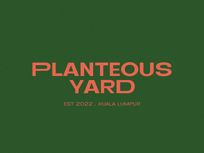 Planteous branding design flat groovy grower identity logo logotype plant planteous typography yard