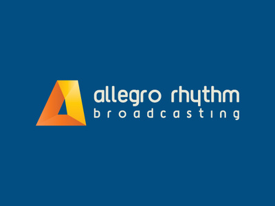 Allegro Rhythm allegro blue branding broadcasting design logo rhythm tv