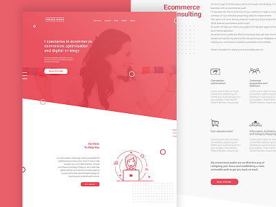 E-Commerce Consultant Landing Page landing page