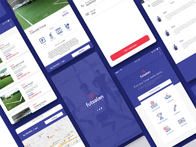 Ftsl App futsal app application ui ux