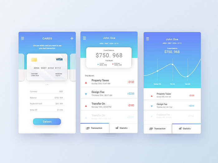 Mobile Banking App Concept by iqbal farhan on Dribbble