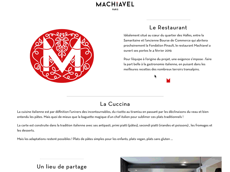 Machiavel Paris website creation djohr layout design machiavel paris responsive responsive layout webdesign