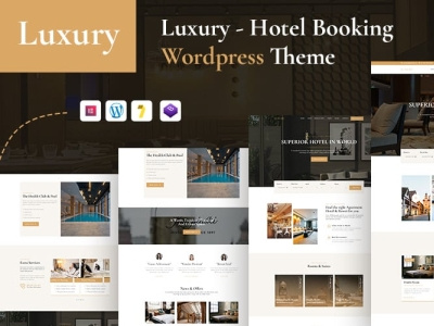 Luxury - Hotel & Luxury Hotel Booking WordPress Theme. 3d animation branding design graphic design illustration logo motion graphics ui vector