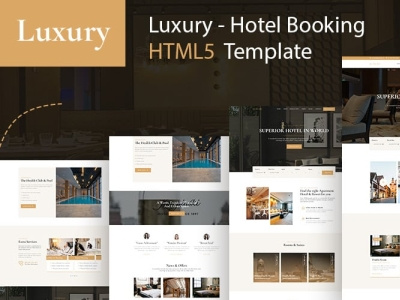 Luxury - Hotel & Luxury Hotel Booking HTML5 Template 3d animation branding design graphic design illustration logo motion graphics ui vector