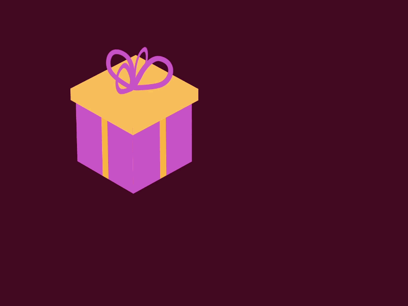 Gift .aep after effects animation balloons box exercise gif gift heart isometry motion motion design