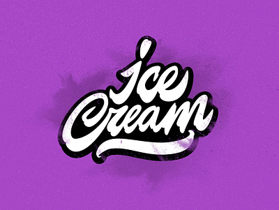 Ice Cream calligraphy ice ice cream icecream letter lettering lettermark logo