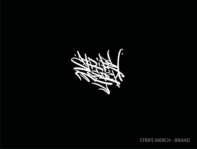 strife merch branding calligraphy cyrillic lettering logo merch strife vector