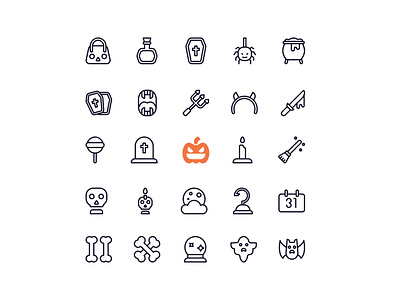 Halloween icon set