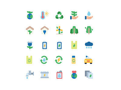 Ecology icon set earth ecology forest green icon icon pack icon set ios app nature ui uiux ux web