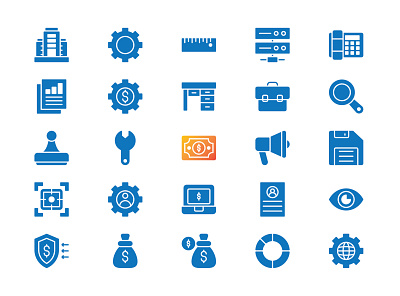 Business icons business graphic icon icon set icons money setting target