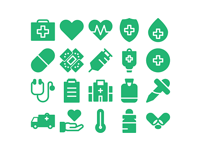 Medical Icon glyph icon medic style