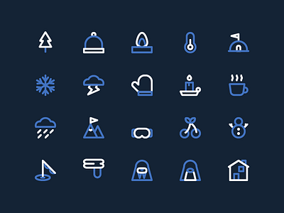 Winter icon set icon icon pack winter winter icon