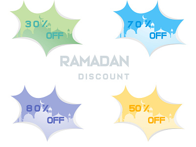 Ramadan discount template vector