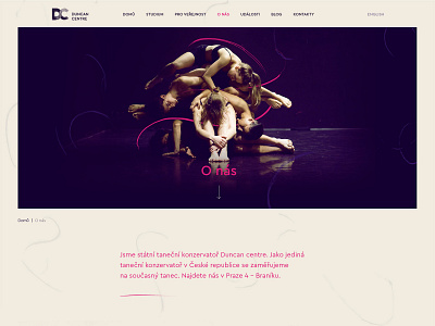 Duncan Centre - dance conservatory adaptive branding conservatory dance ui ux web