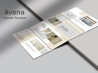 AVENA - Keynote Template #1 app branding design graphic design illustration logo typography ui ux vector