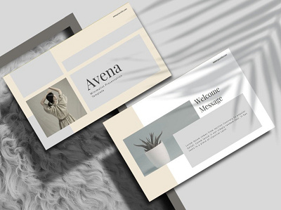 AVENA - Keynote Template #7 app branding design graphic design illustration logo typography ui ux vector