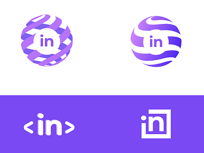 Logo concepts for an IT company branding concept logo