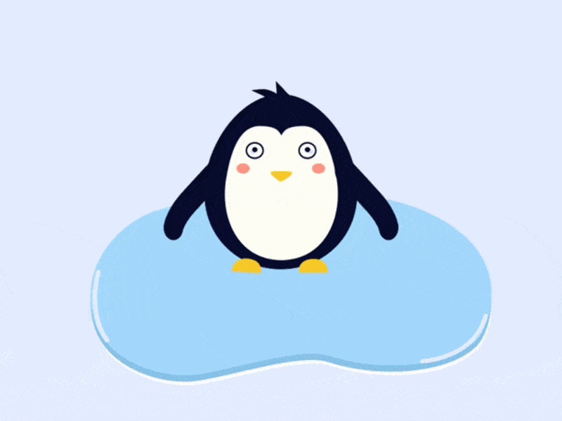 Cute penguin (character animation) animals animation character animation motion graphics