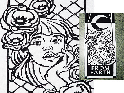SOMEWHERE FROM EARTH design drawing graphic design illustration ink print