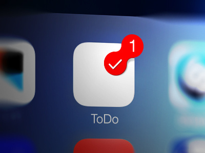 Todo APP alert apple application icon ipad iphone list red todo