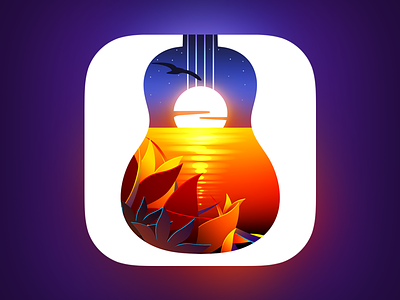 Ukulele iOS icon app apple icon ios music music app music icon ukulele
