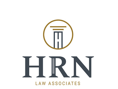 HRN Law Associates logo branding and identity design illustration logo logo design branding logo design concept minimalist vector