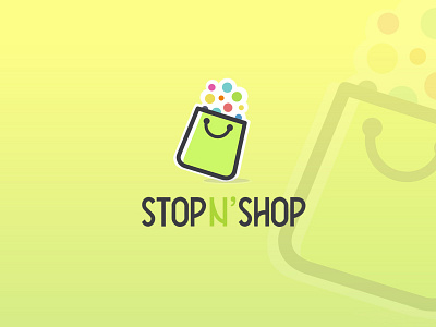 Stop N Shop Logo branding branding and identity charachter creative design icon icon animation illustration illustrator logo logo branding logo design branding logo design concept logotype mascot logo design minimalist mockup design shopping logo typography vector