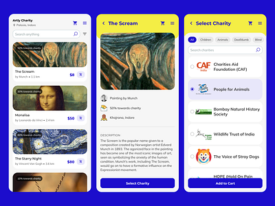 Mobile application: E-Commerce for art pieces