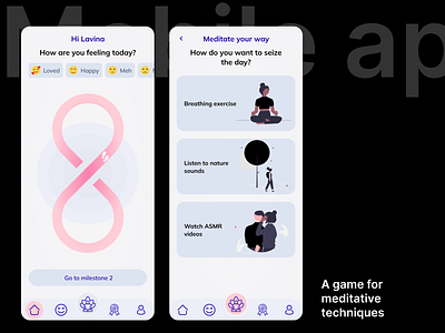 Mobile application: A game towards mental wellness