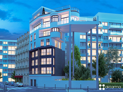 3D building in Paris 3d 3dsmax architecture building paris