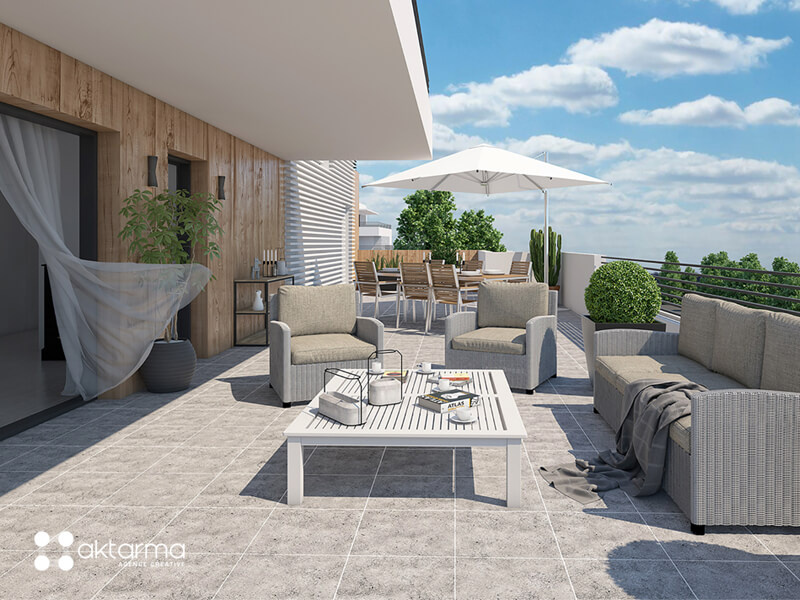 Windy 3D balcony by Aktarma on Dribbble