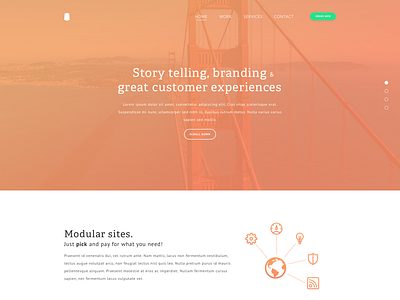 Landing page preview (work in progress) colors design homepage landingpage preview startup teaser typography