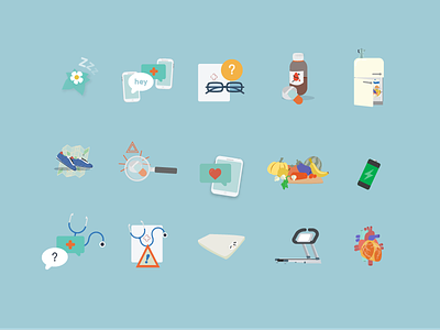 e-Health pictograms for @bepatient app app design e health food illustration medical physical health picogram ui weight