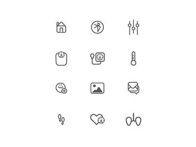 ui pictograms for @bepatient app