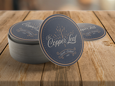 Coasters for "The Copper Leaf"