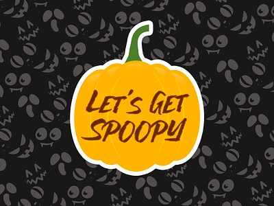 Get Spoopy with it halloween pumpkin rebound scary skeletons spooky spoopy stickermule