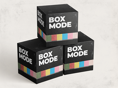 Boxmode Branding | Welcome Box box box design brand identity branding dark modern packaging punk