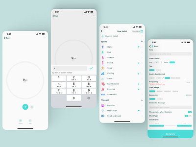 Mobile app | Sport app branding design typography ui ux