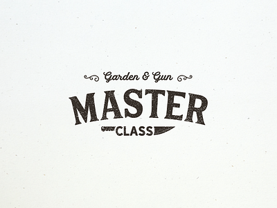 Garden & Gun Master Class Logo