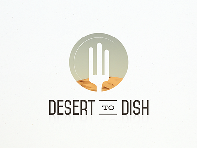 Desert to Dish branding event design logo